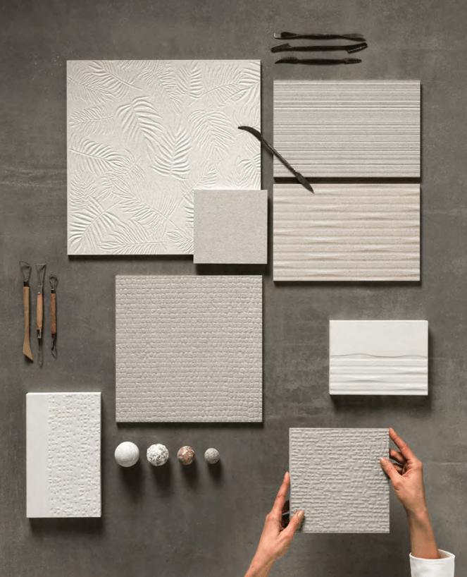 Textured tiles are taking over!