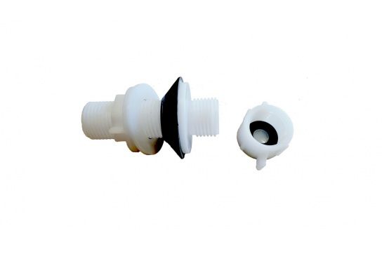 Cistern blanking cap with removable cap