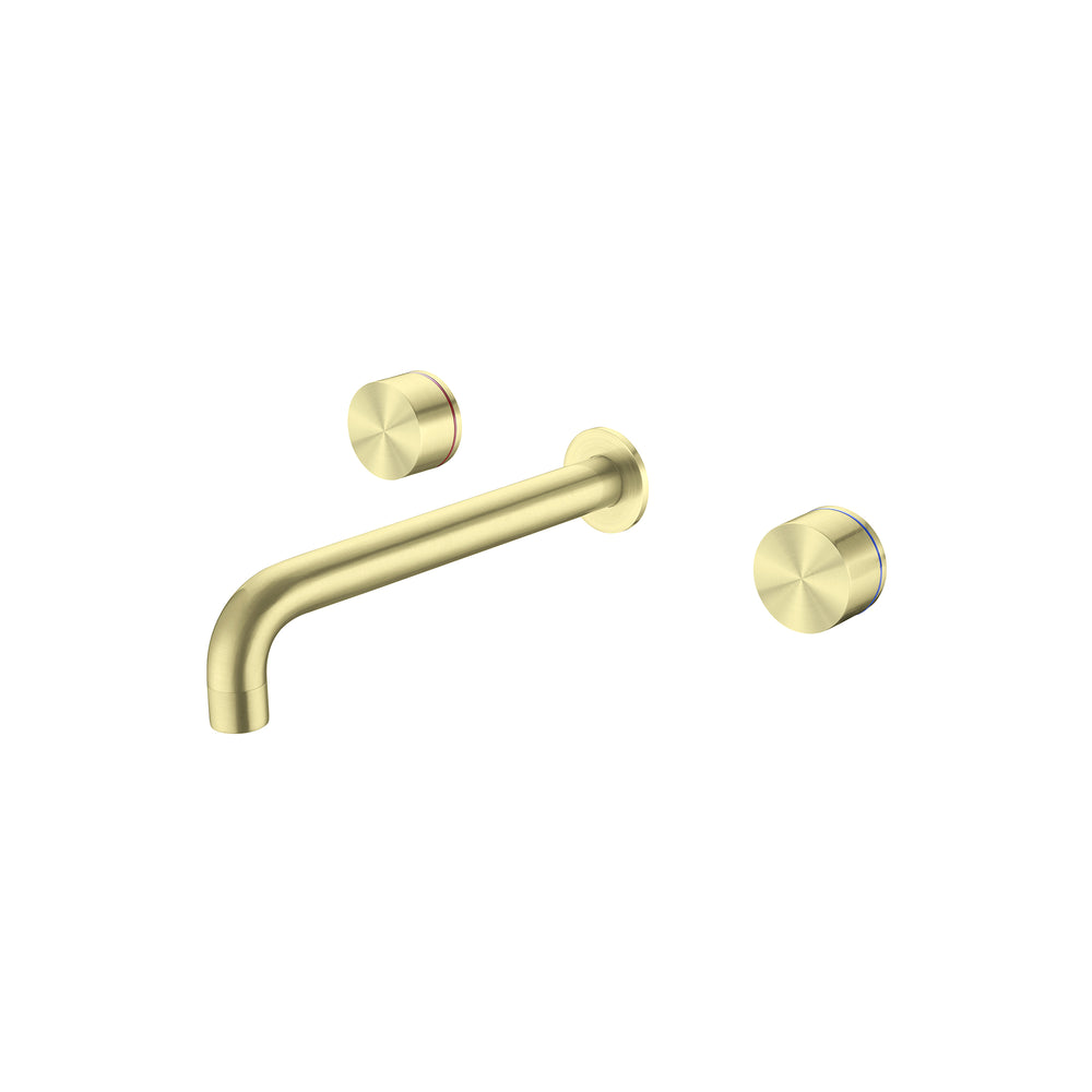KARA WALL BASIN SET 180/217MM BRUSHED GOLD