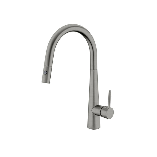 DOLCE PULL OUT SINK MIXER WITH VEGIE SPRAY FUNCTION GUN METAL GREY