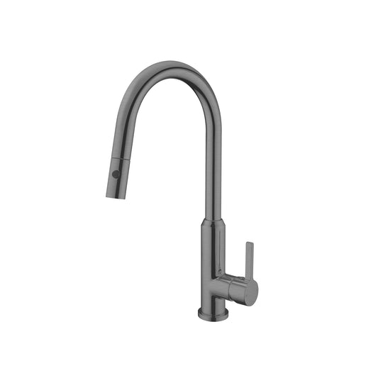 PEARL PULL OUT SINK MIXER WITH VEGIE SPRAY FUNCTION GUN METAL GREY