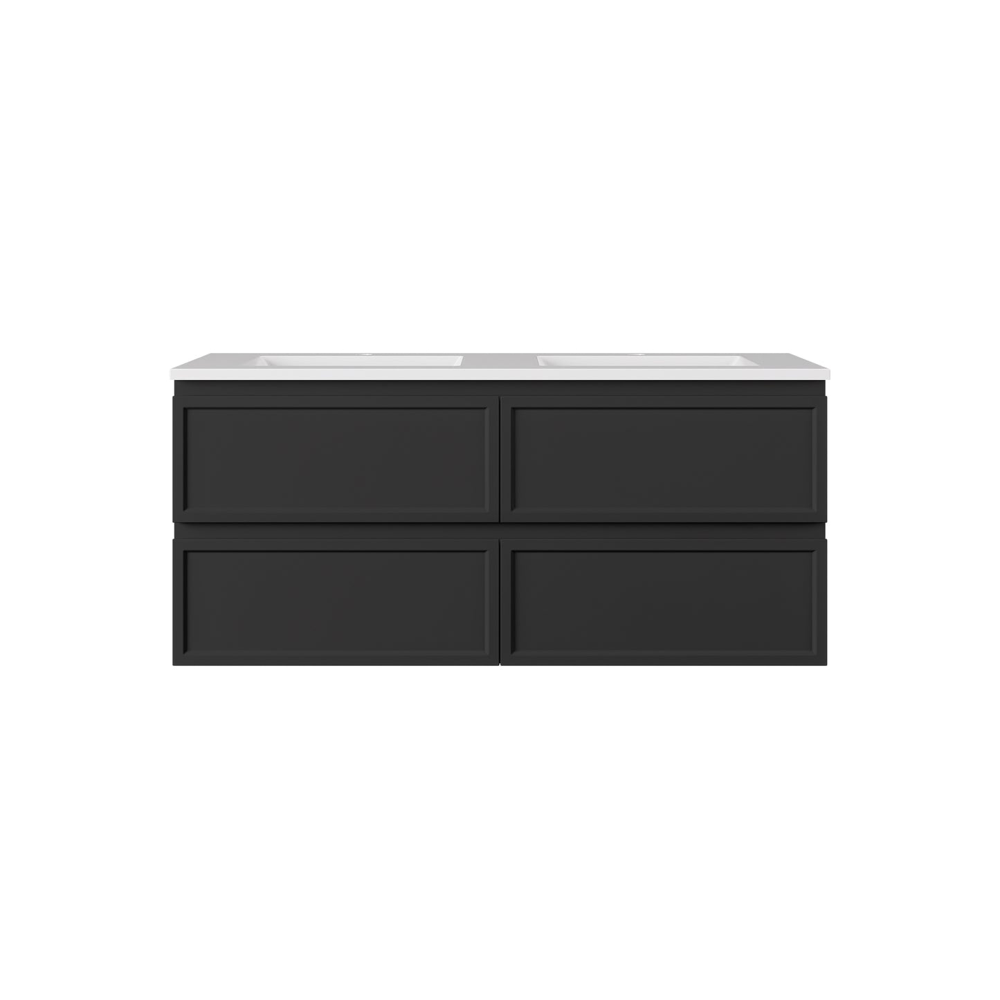 New Hamilton Federation Slim Wall Hung Cabinet Matte Black