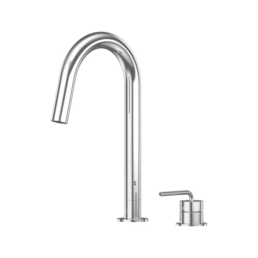 Meira Hob Sink Mixer Set 200 Curved Spout Lead Free - Chrome