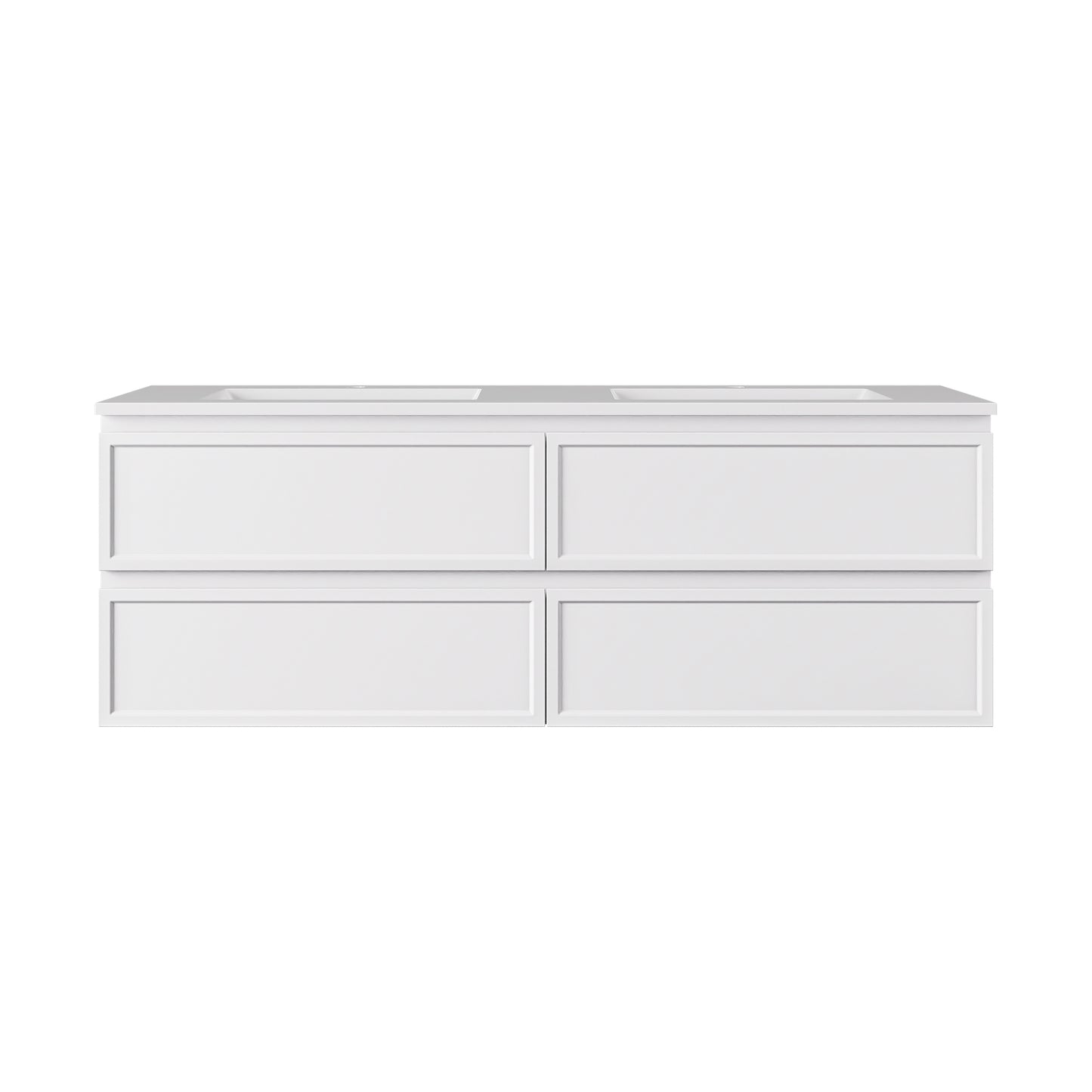 New Hamilton Federation Slim Wall Hung Cabinet Matte White