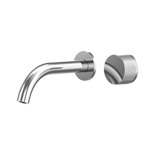 Leggero Wall Basin/Bath Progressive Mixer Set 180 Curved Spout Lead Free - Chrome