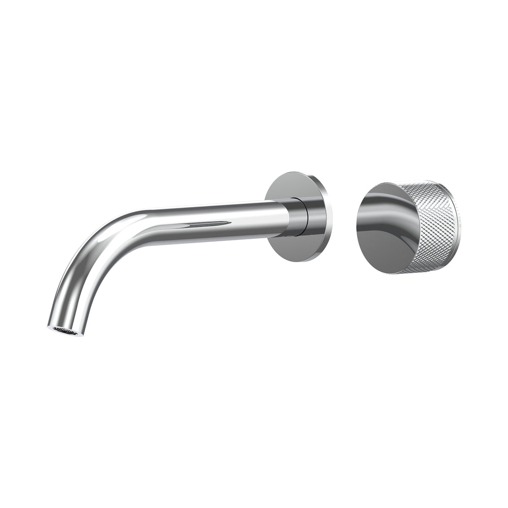 Leggero Wall Basin/Bath Progressive Mixer Set 220 Curved Spout Lead Free - Chrome