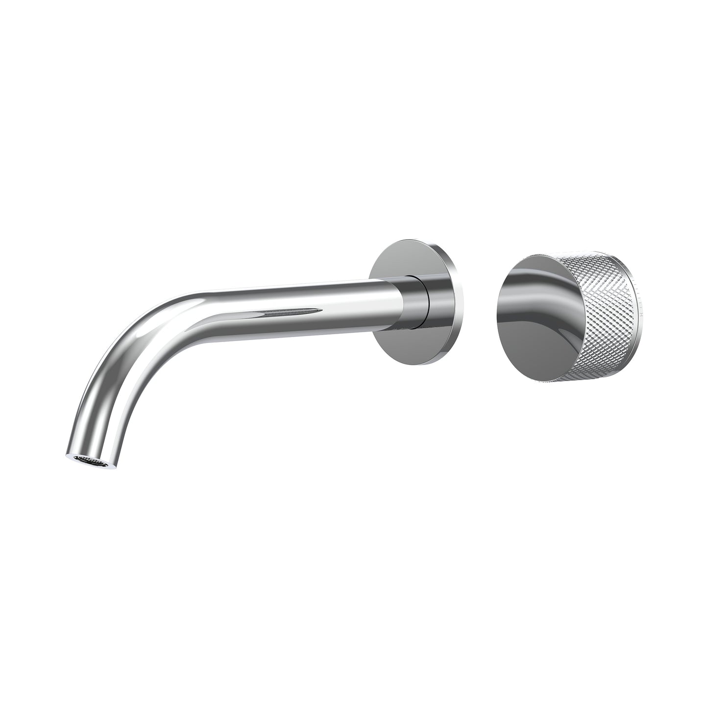 Leggero Wall Basin/Bath Progressive Mixer Set 220 Curved Spout Lead Free - Chrome