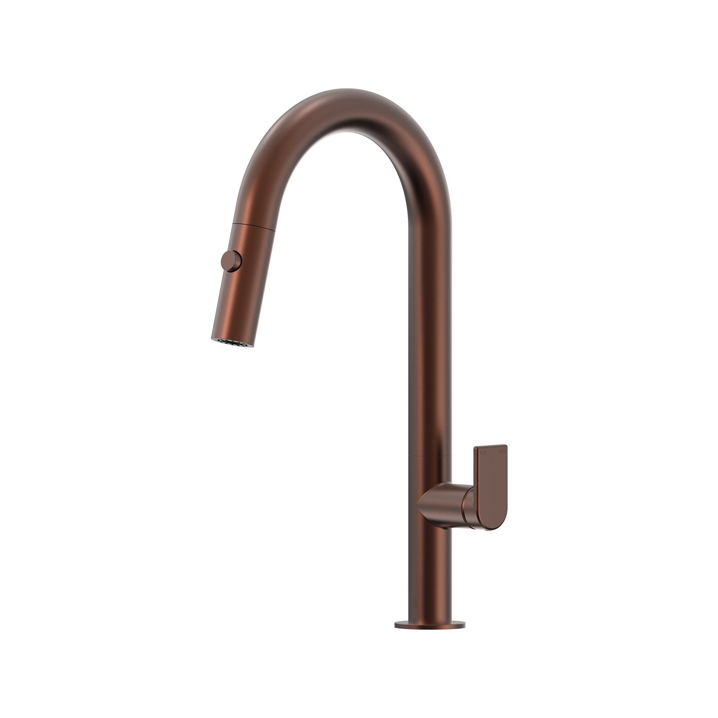 Lekki Pull Out Spray Sink Mixer 200 Curved Spout Lead Free - Chocolate Bronze