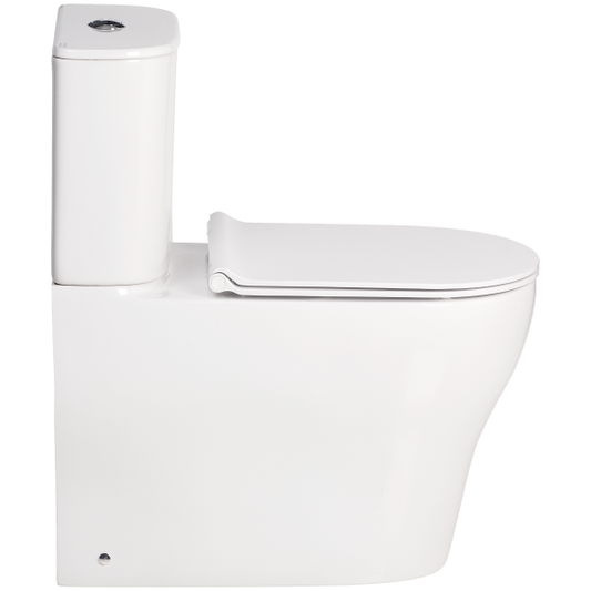 Cygnet Round Overheight Hygiene Rimless Close Coupled Back To Wall Back Inlet Toilet Suite