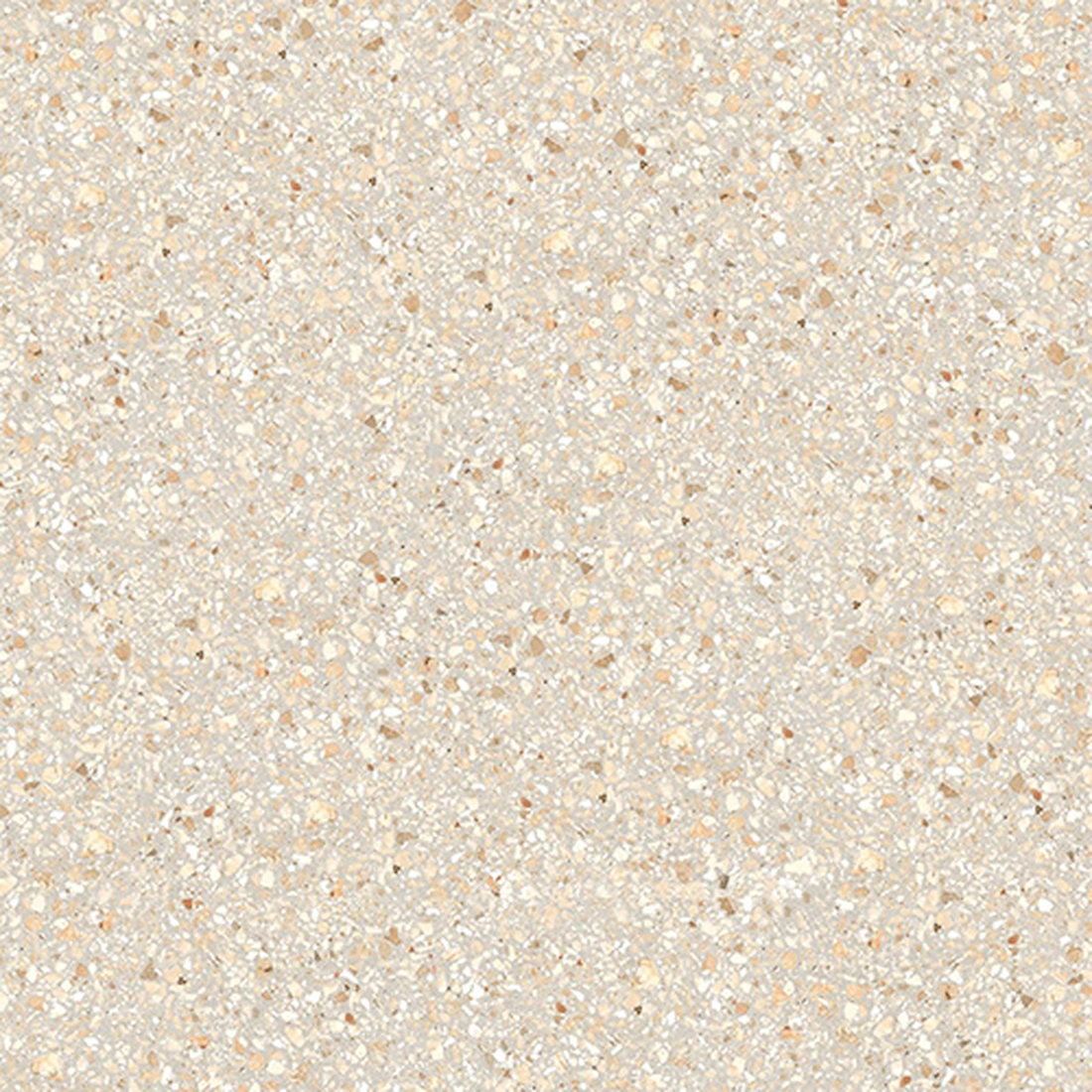 Viareggio Terra terrazzo close up showing cream sand and peach toned chips