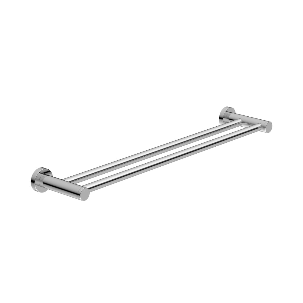 DOLCE II DOUBLE TOWEL RAIL 600/800MM CHROME