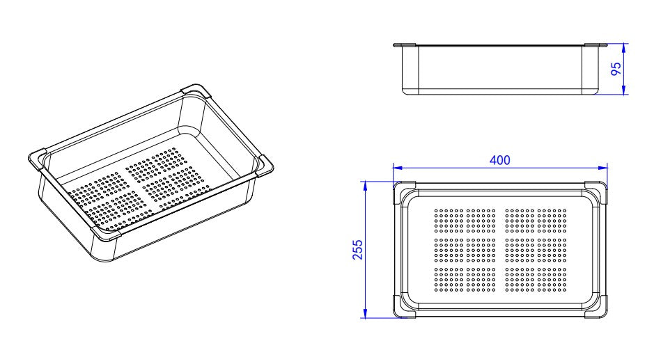 Lukka Bathware Crete Sink Tray LK-CST22 — Stainless Steel, Kitchen Sinks