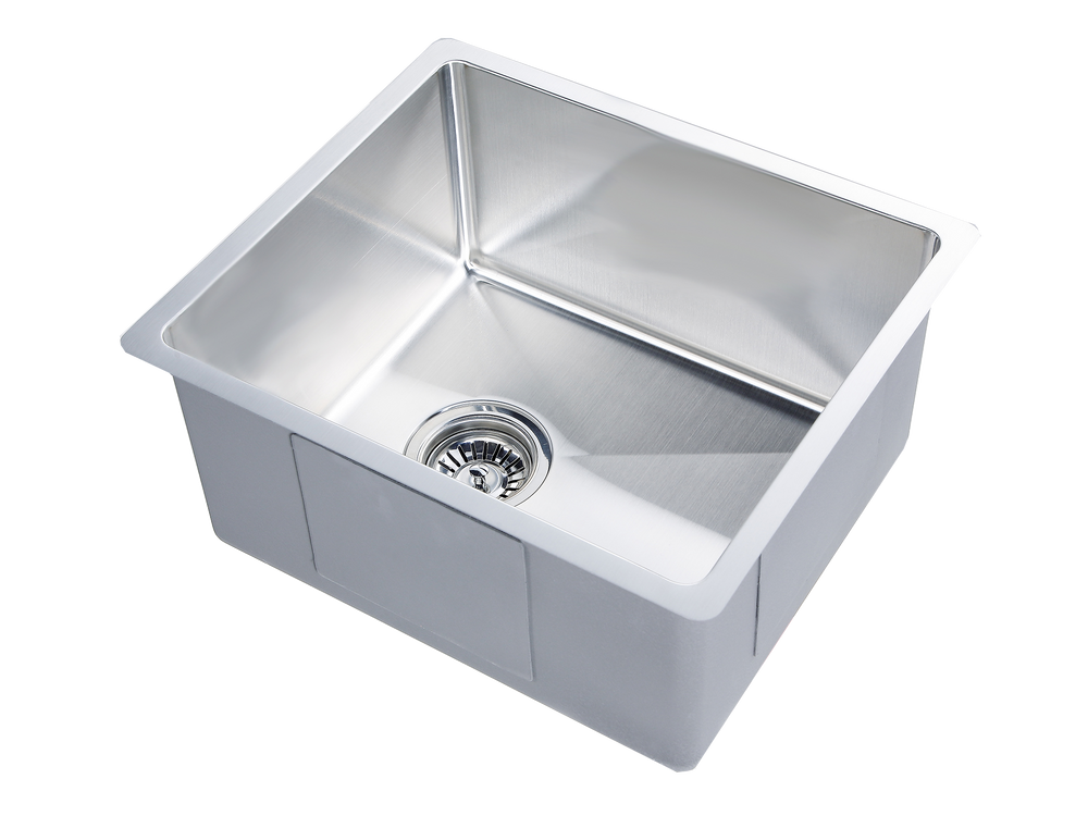 Kliff Hand Made Stainless Steel Sinks LK-SSK40 — Chrome & Stainless