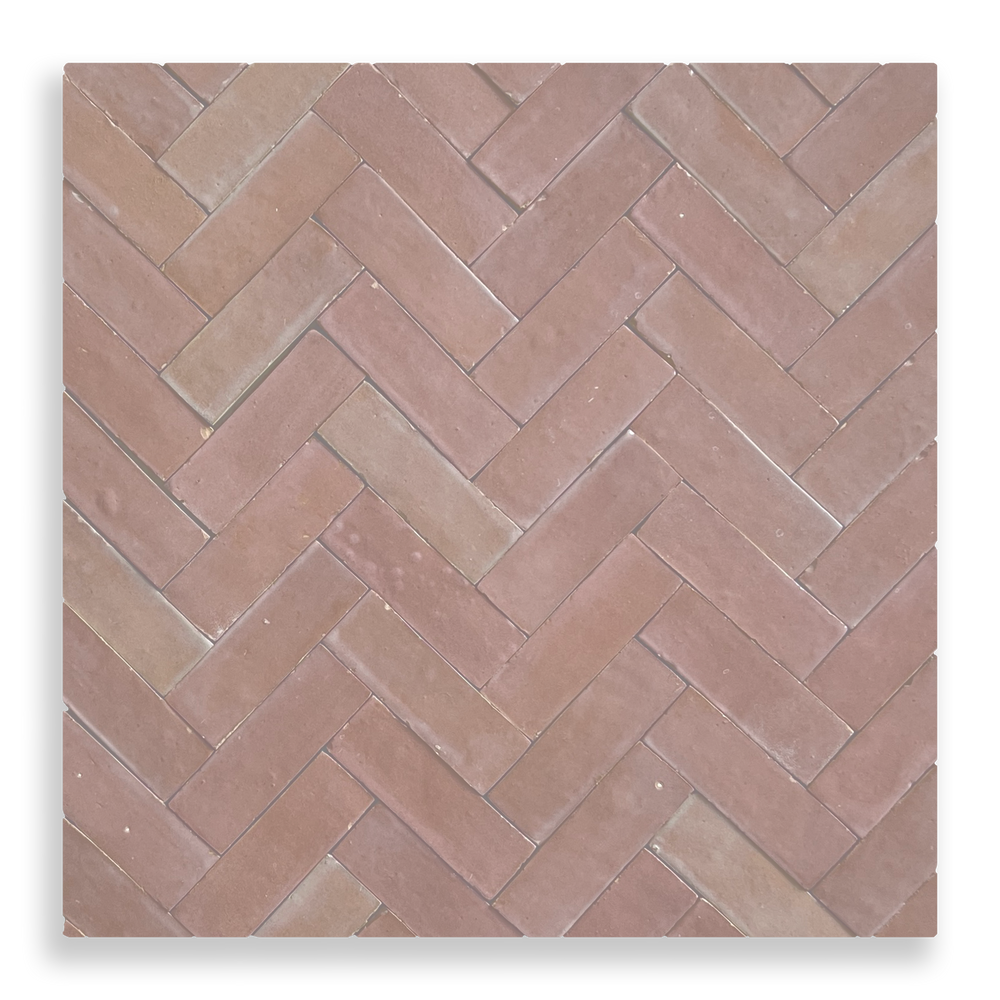Medina Moroccan Bejmat Subway Tile in Blush Pink – tile and laying detail