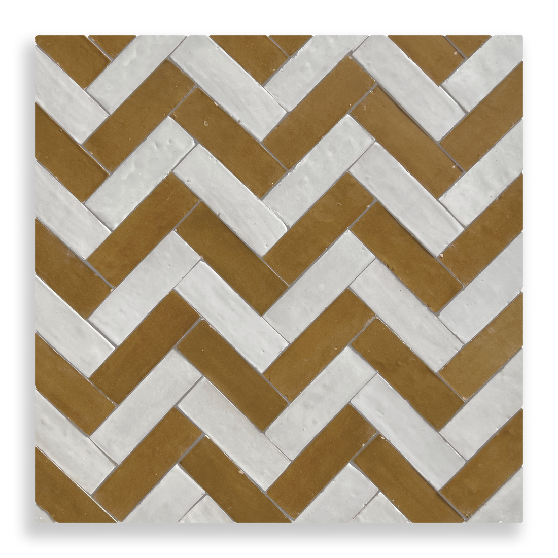 Medina Moroccan Bejmat Subway Tile in Cinnamon – tile and laying detail
