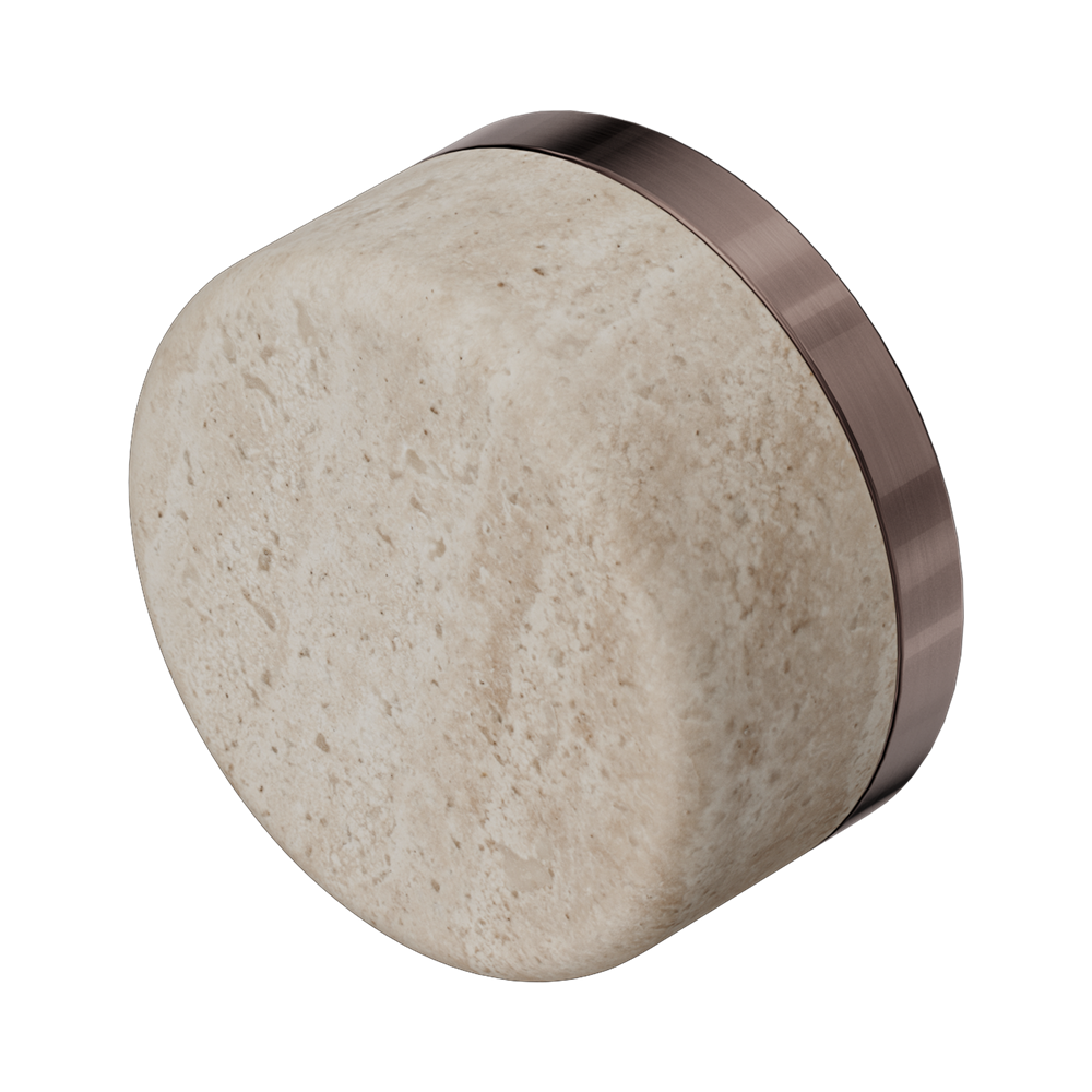 SERENITY ROME TRAVERTINE HANDLE BRUSHED BRONZE