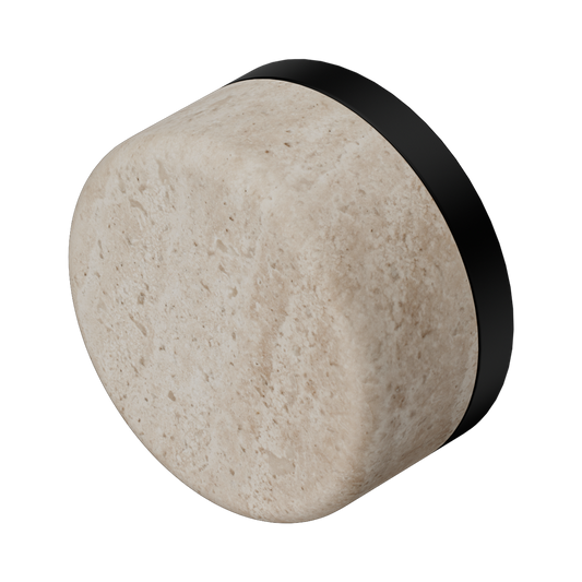SERENITY ROME TRAVERTINE HANDLE MATTE BLACK