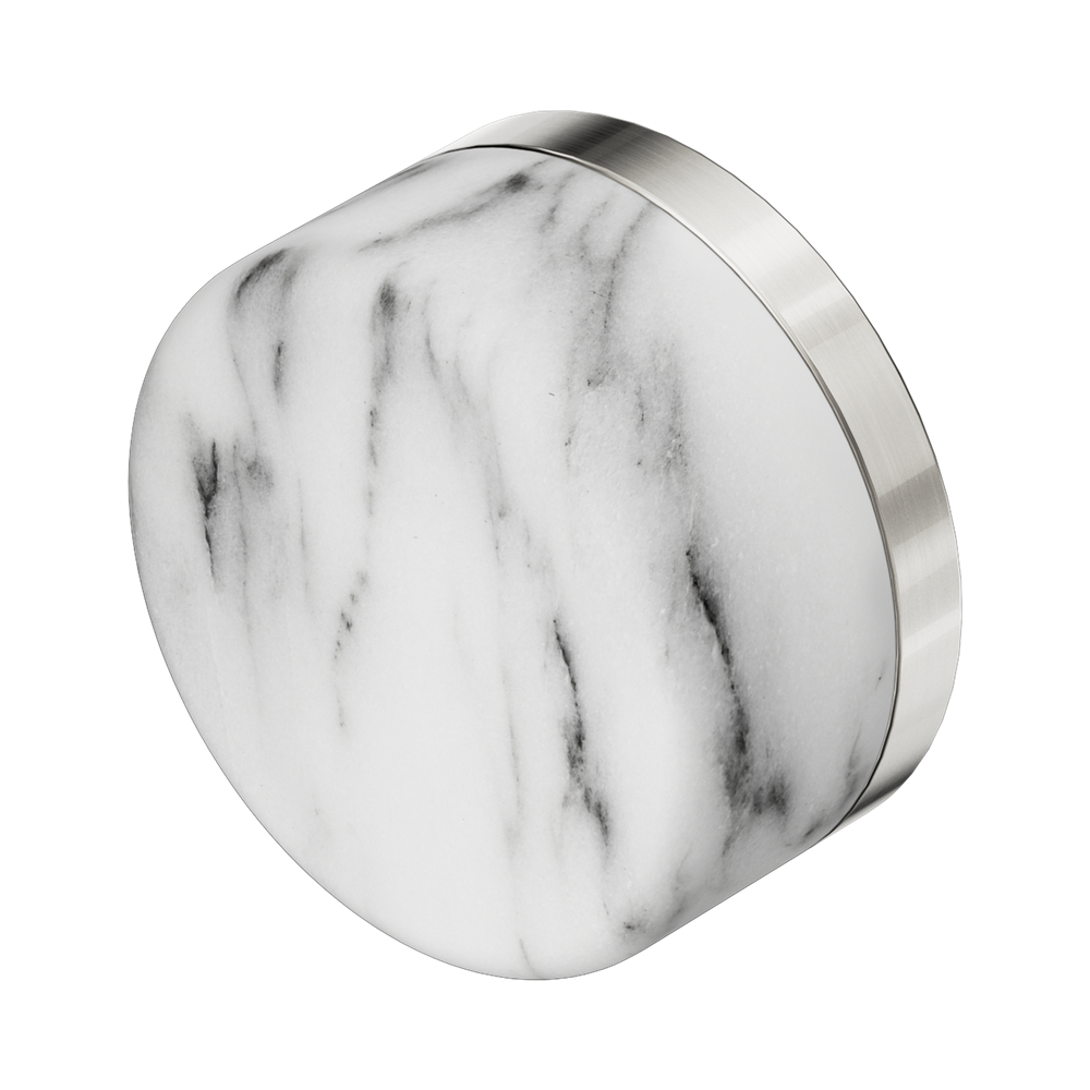 SERENITY ARABESCATO CORCHIA HANDLE BRUSHED NICKEL