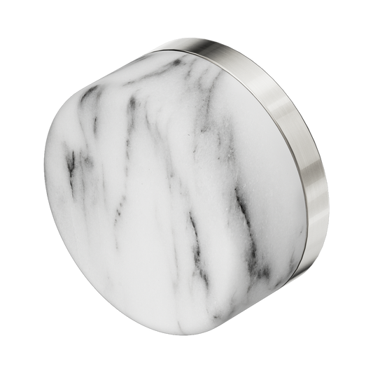 SERENITY ARABESCATO CORCHIA HANDLE BRUSHED NICKEL