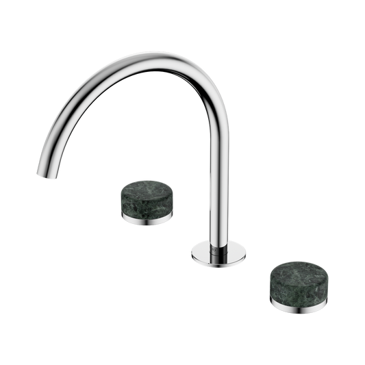 SERENITY BATH/KITCHEN SET ARC SPOUT WITH VERDE ALPI HANDLE CHROME