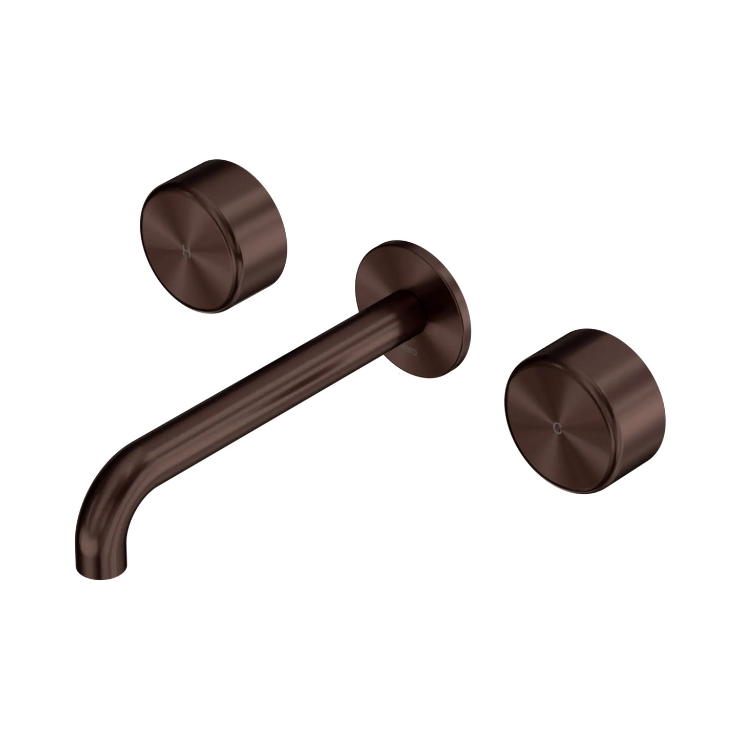 Serenity Wall Basin Set 185/220mm Spout With Metal Handle Rome Bronze