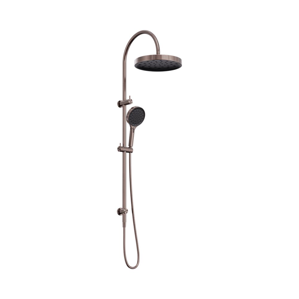 SERENITY TWIN SHOWER BRUSHED BRONZE