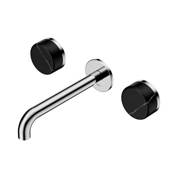 SERENITY WALL BASIN SET 160/185/220MM SPOUT WITH MARQUINA CHROME