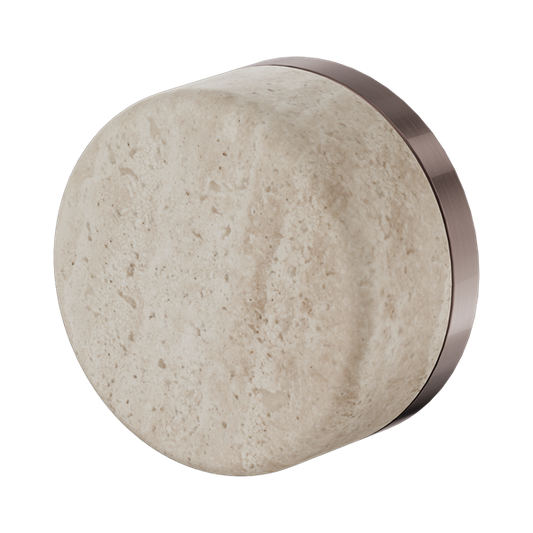 SERENITY PROGRESSIVE SHOWER MIXER WITH ROME TRAVERTINE HANDLE BRUSHED BRONZE