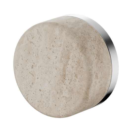 SERENITY PROGRESSIVE SHOWER MIXER WITH ROME TRAVERTINE HANDLE CHROME