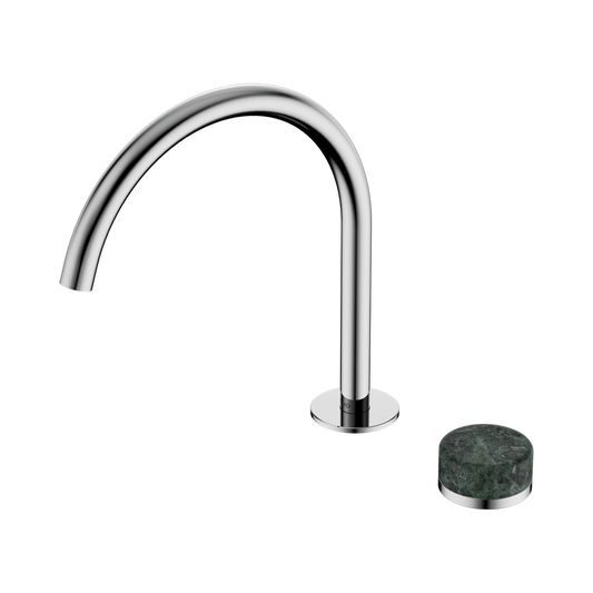 SERENITY PROGRESSIVE BATH/KITCHEN MIXER ARC SPOUT WITH VERDE ALPI HANDLE CHROME