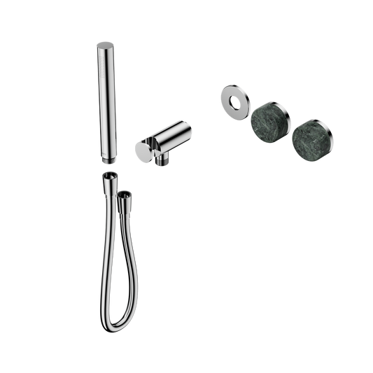 SERENITY PROGRESSIVE SHOWER SYSTEM WITH VERDE ALPI HANDLE AND SLIM SHOWER TRIM KIT ONLY CHROME