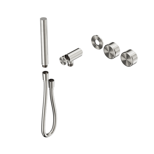 SERENITY PROGRESSIVE SHOWER SYSTEM WITH METAL HANDLE AND SLIM SHOWER TRIM KIT ONLY BRUSHED NICKEL