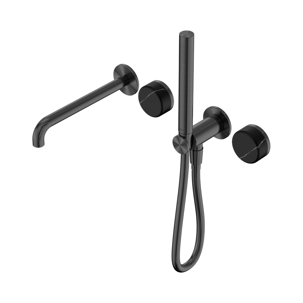SERENITY PROGRESSIVE SHOWER SYSTEM WITH SPOUT WITH MARQUINA GUN METAL
