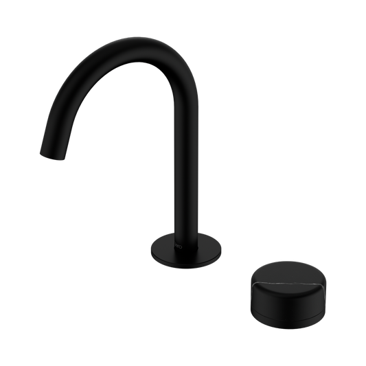 SERENITY PROGRESSIVE BASIN MIXER ARC SPOUT WITH MARQUINA MATTE BLACK