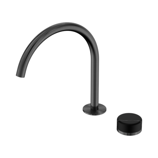 SERENITY PROGRESSIVE BATH/KITCHEN MIXER ARC SPOUT WITH MARQUINA GUN METAL