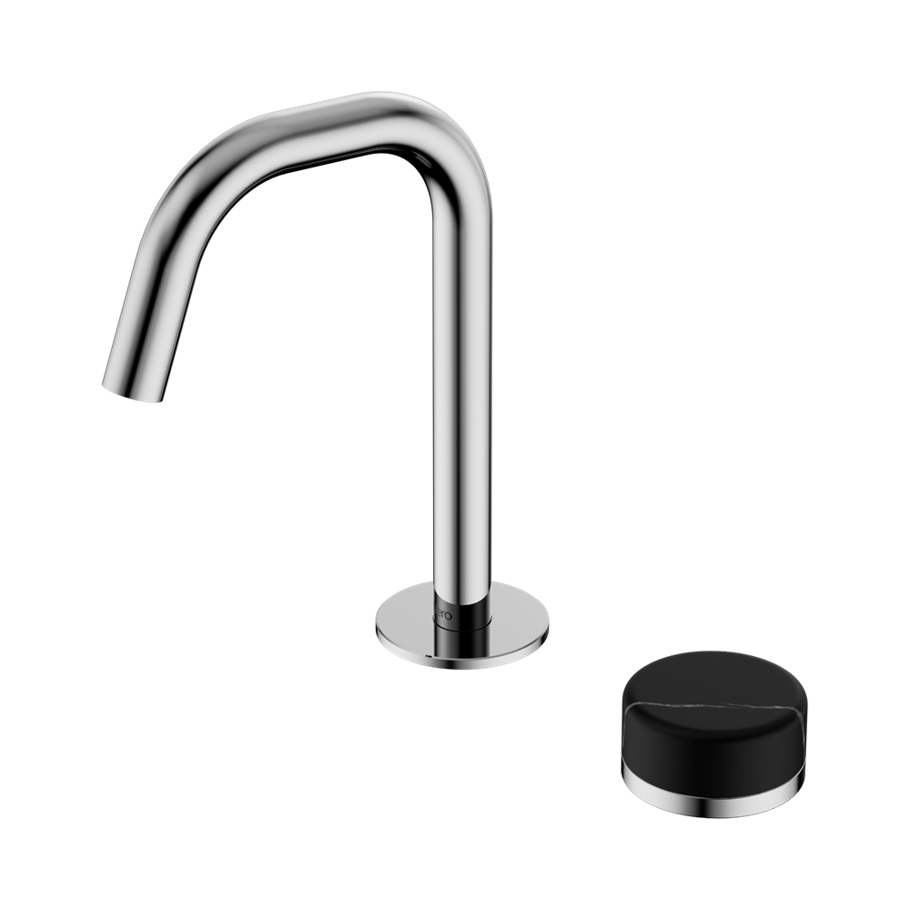 SERENITY PROGRESSIVE BASIN MIXER EDGE SPOUT WITH MARQUINA CHROME