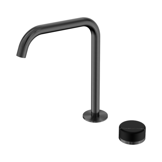 SERENITY PROGRESSIVE BATH/KITCHEN MIXER EDGE SPOUT WITH MARQUINA GUN METAL