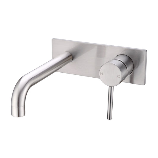 DOLCE WALL BASIN/BATH MIXER BRUSHED NICKEL