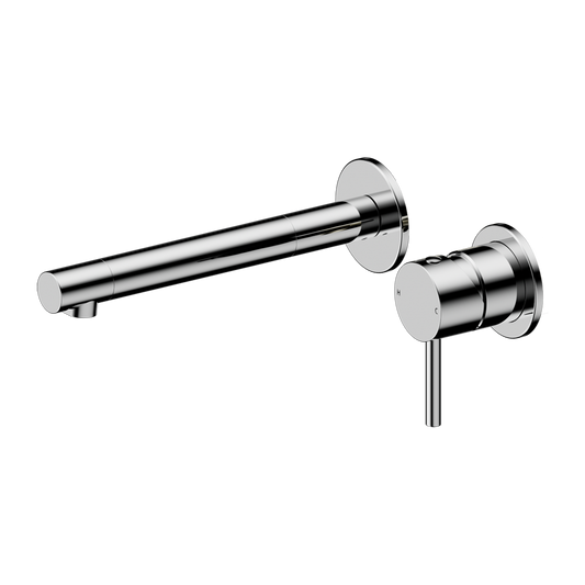 DOLCE II WALL BASIN/BATH MIXER SEPARATE BACK PLATE CHROME