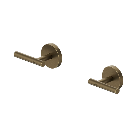 Mecca Lever Wall Top Assemblies Tumbled Antique Brass