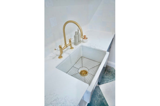 Ludlow Bridge Mixer Tap - Brushed Brass