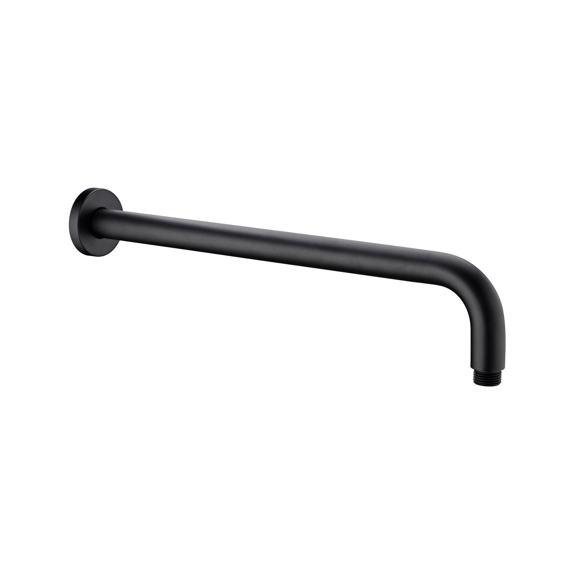 ROUND SHOWER ARM 330MM/500MM LENGTH CHROME MATTE BLACK