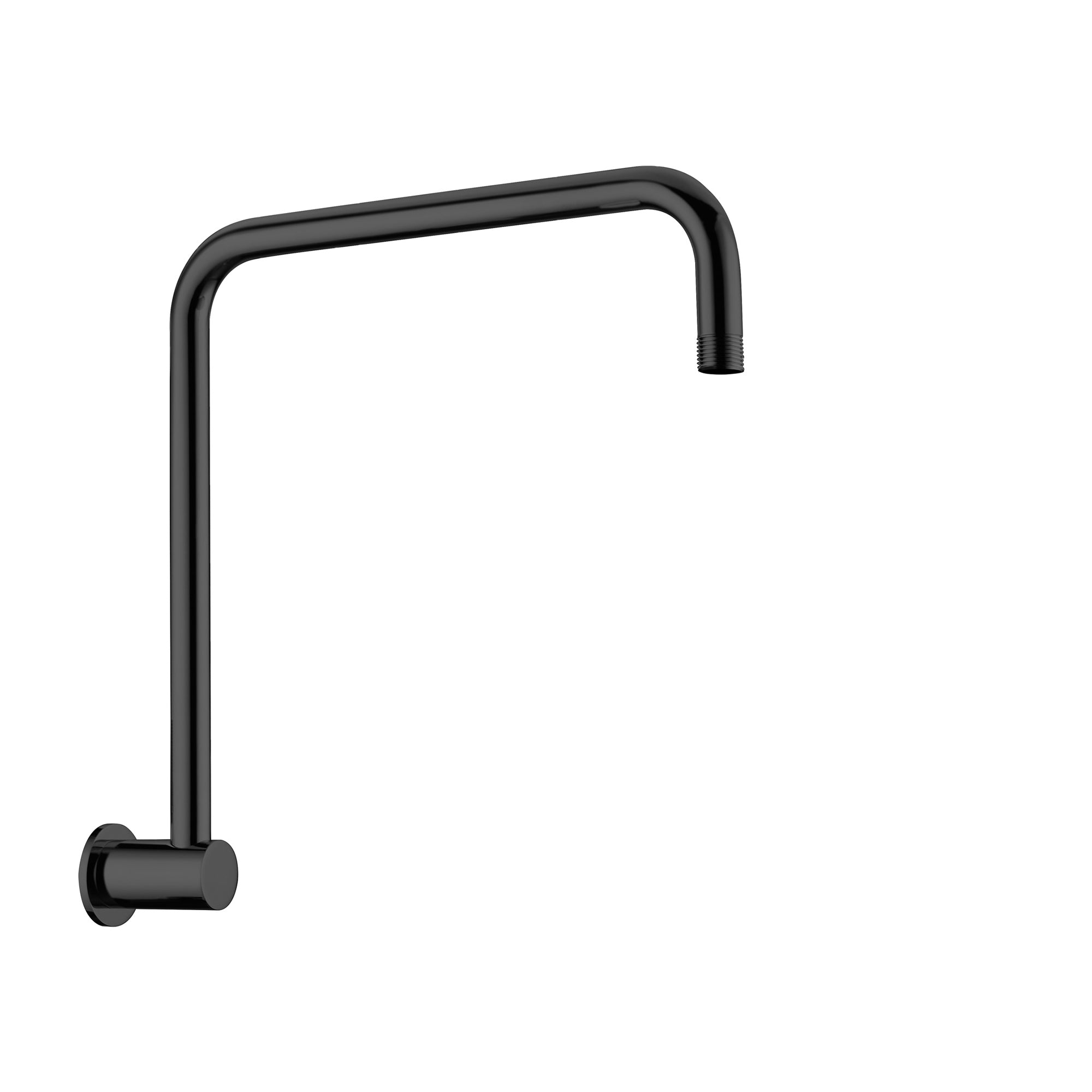 ROUND SWIVEL SHOWER ARM CHROME (NR506CH) MATTE BLACK