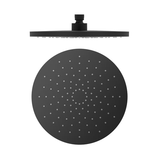 250MM ABS ROUND SHOWER HEAD MATTTE BLACK