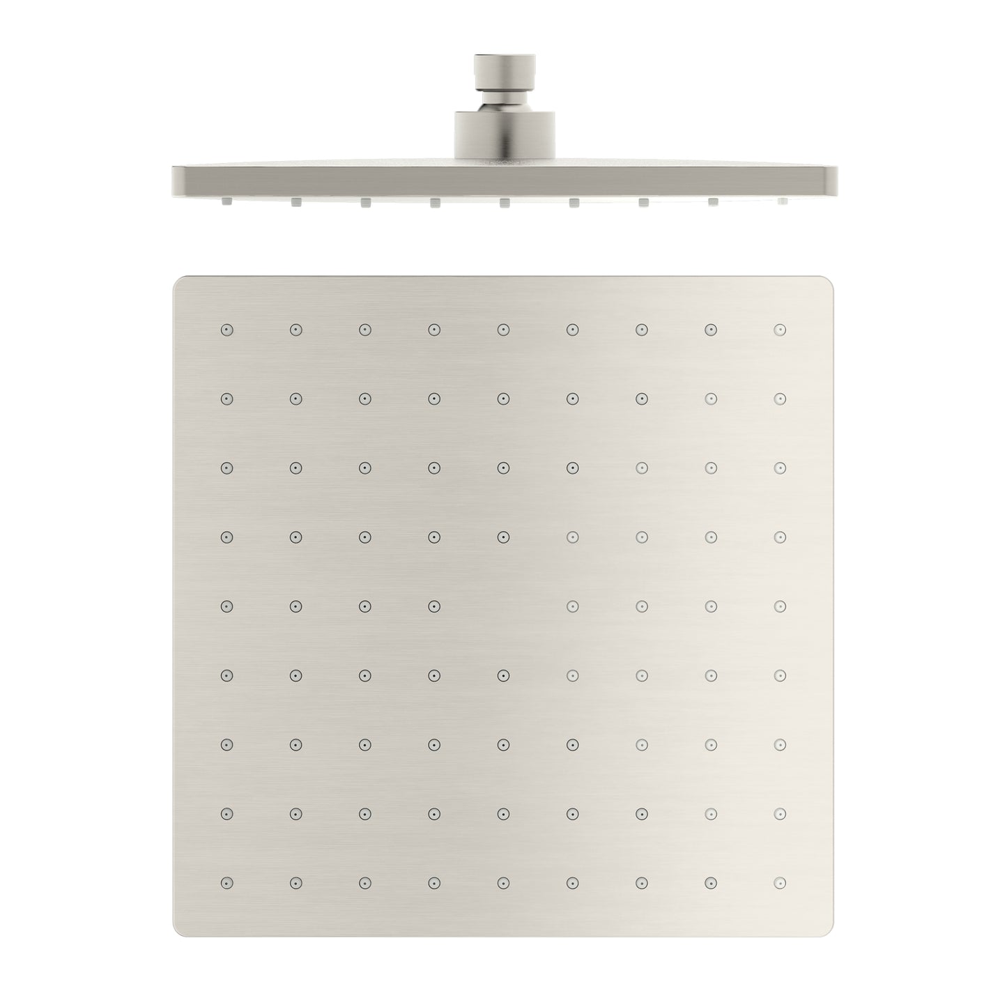 250MM ABS SQUARE SHOWER HEAD BRUSHED NICKEL