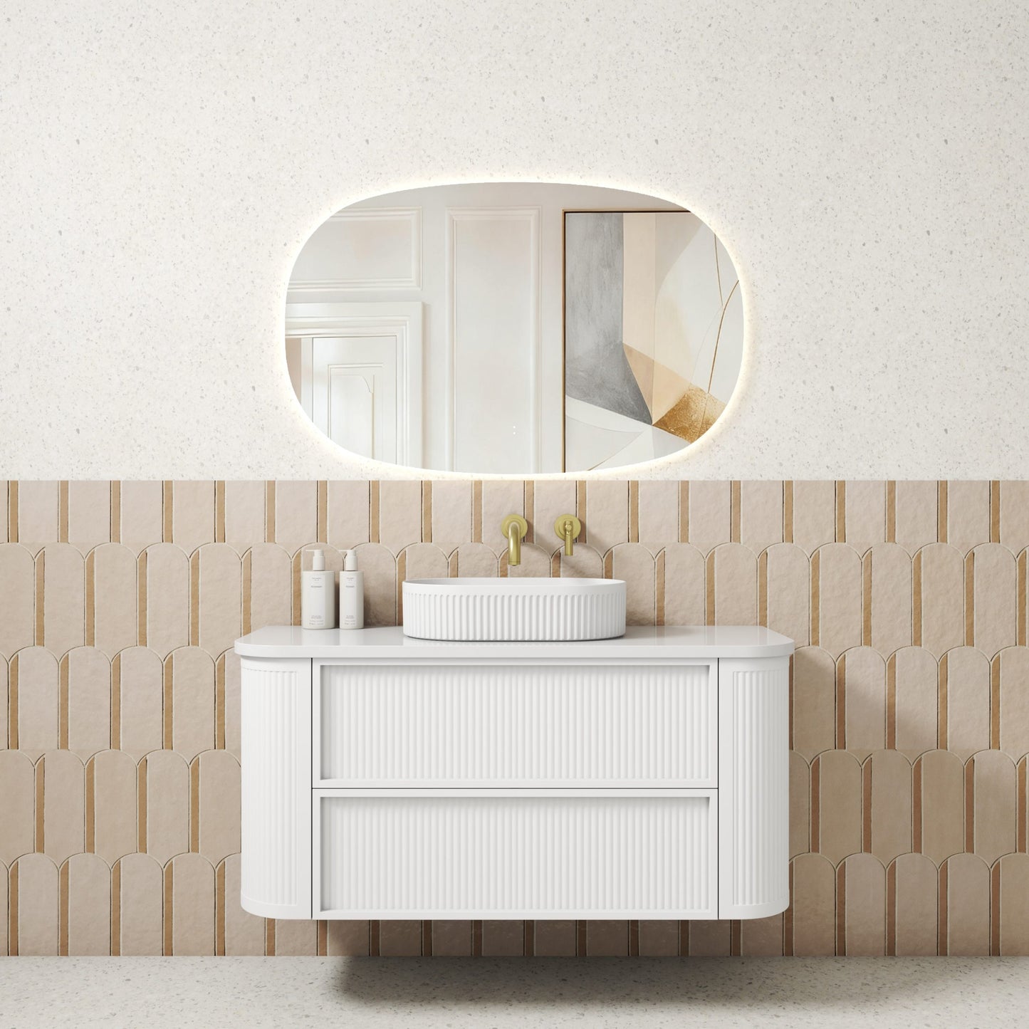 Ramee Fluted Wall Hung