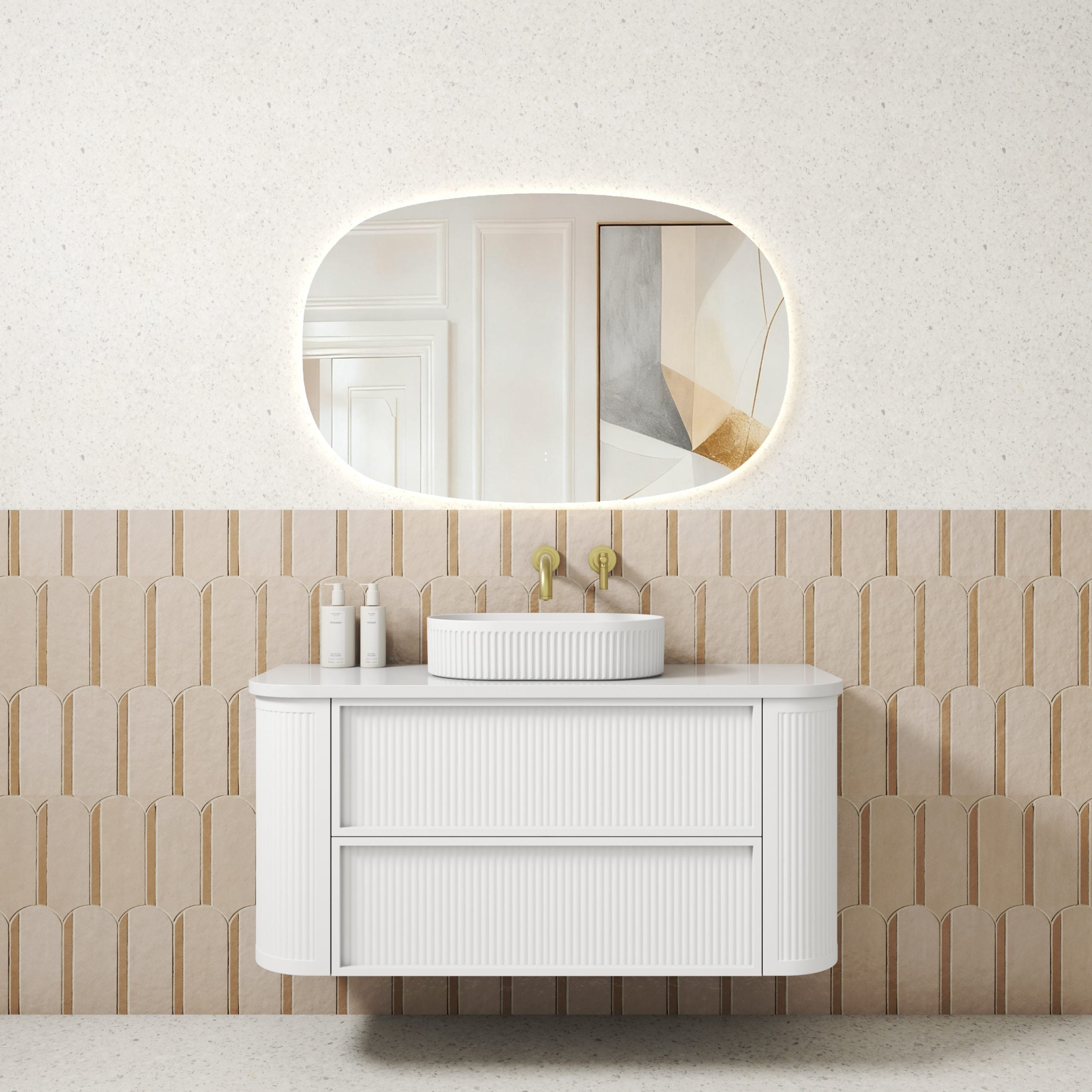 Ramee Fluted Wall Hung
