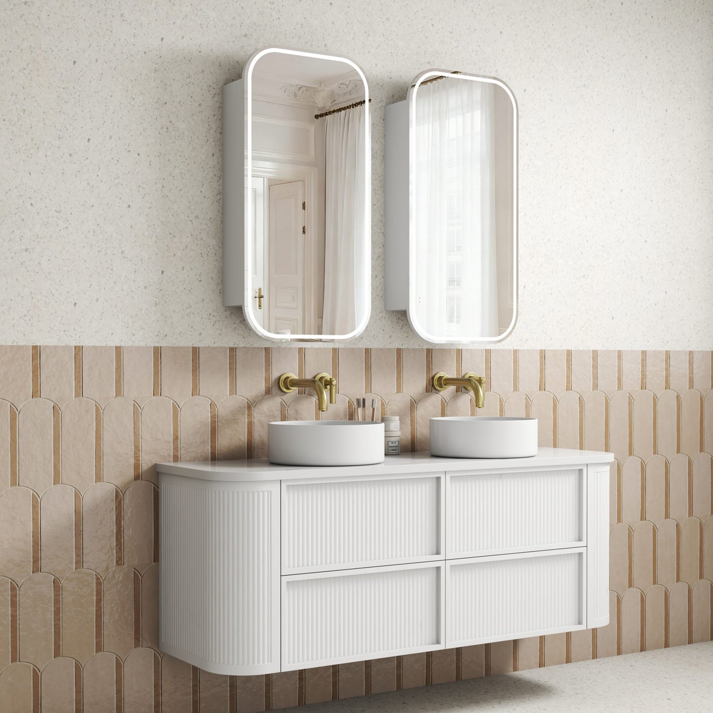 Ramee Fluted Wall Hung