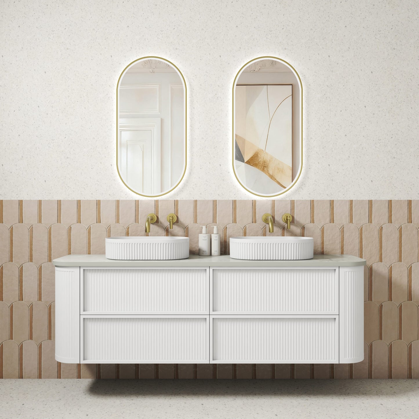 Ramee Fluted Wall Hung