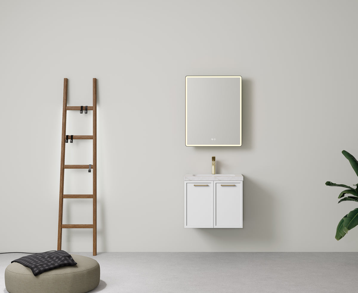 Kingsley Federation Wall Hung PVC Cabinet Matte White